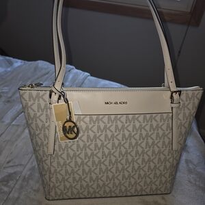 Michael Kors Beige Tote Bag